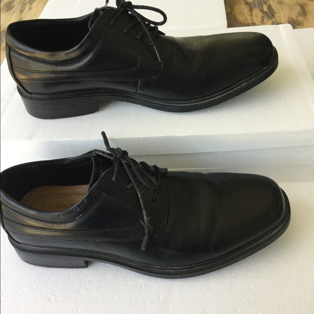 CROFT&BARROW Men’s Black dress shoe size 9… - Picture 3 of 8
